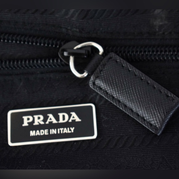 Prada Tessuto Weekender Nylon & Saffiano Leather Trim Duffle VERY LARGE - Picture 6 of 11